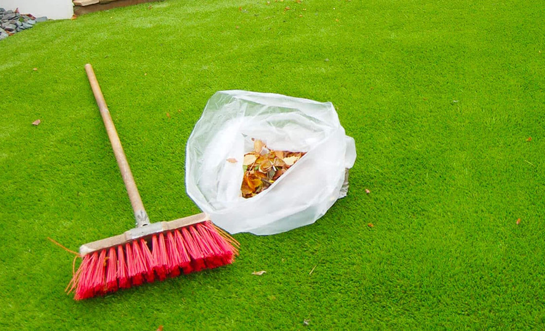 Artificial Grass Regular Cleaning and Debris Removal