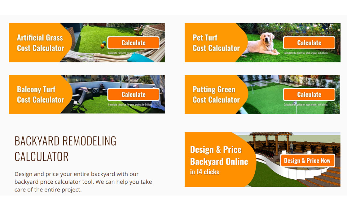 Artificial Grass Cost Calculator